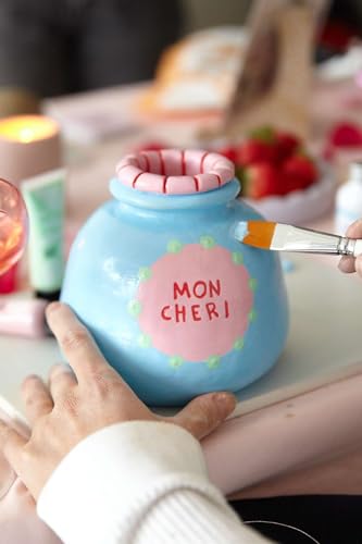 Pott'd Air Dry Clay for Adults Date Night Special Edition. Beginners Home Pottery Kit. DIY Craft Kit for Adults. Kit Includes: Air-Dry Clay, Tools, Paints, Brushes, Sealant, How-to-Guides - style: Date Night Special Edition