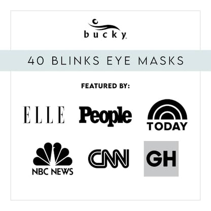 Bucky 40 Blinks No Pressure Eye Mask for Travel & Sleep - color: Orchid