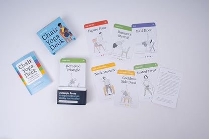 Chair Yoga Deck: 75 Simple Poses for Improved Strength, Mobility, and Flexibility