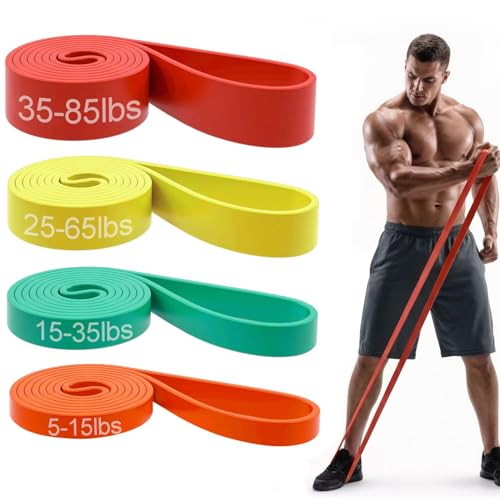 Pull Up Bands, Resistance Bands Set, Exercise Workout Bands for Men & Women, Ideal for Body Stretching, Physical Therapy and Muscle Training - color: Maroon