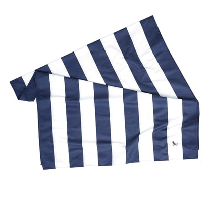 Dock & Bay Beach Towel - Quick Dry, Sand Free - Compact, Lightweight - 100% Recycled - Includes Bag - Cabana - Navy - Large (160x90cm, 63x35) - color: Cabana - Navy, size: Large (160x90cm, 63x35")