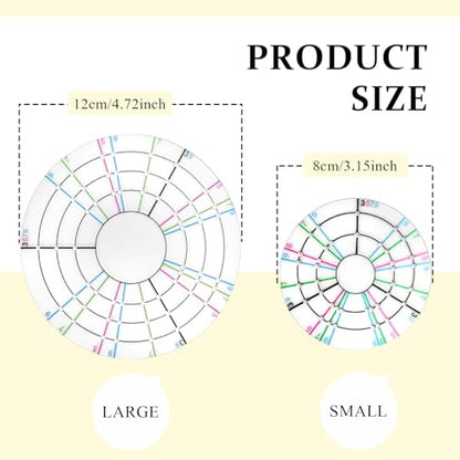 GeryVtee Pottery Trimming Spinner Pottery Trimming Tools Rotary Disc Mini Pottery Wheel Clay Tools for Potters and Clay Artists（(Large+Small）