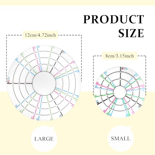 GeryVtee Pottery Trimming Spinner Pottery Trimming Tools Rotary Disc Mini Pottery Wheel Clay Tools for Potters and Clay Artists（(Large+Small）