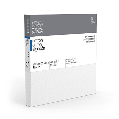 Winsor & Newton Professional Cotton Canvas, 8" x 8" - size: 8" x 8", style: Cotton
