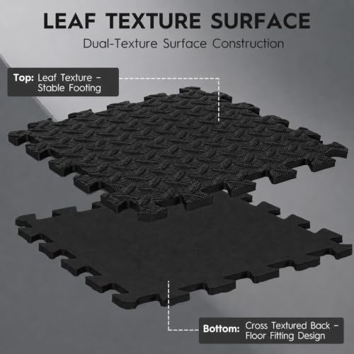 18 Pcs EVA Foam Floor Tiles, Puzzle Exercise Mat Set for Gym - color: Woodland Camo Trio