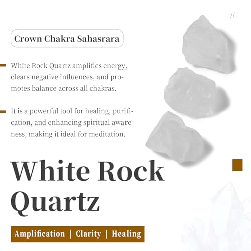 SUNYIK Natural Rock Quartz Tumbled Chips Stones with Crown Chakra Pillow | 0.5LB/230g Crushed Crystal Quartz Chips for 7 Chakra Healing Meditation Yoga Reiki Energy Balancing - color: White/Fuchsia -1