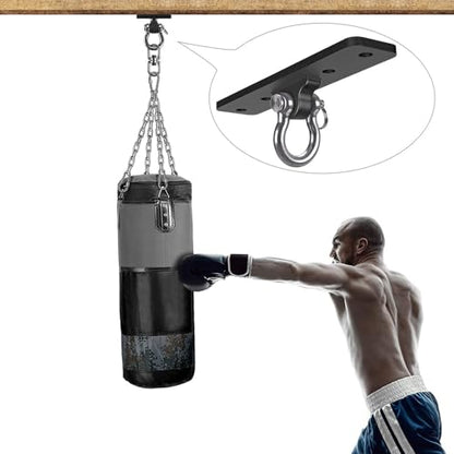 Dolibest Wall Mount Bracket, Ceiling Anchor for Home Suspension Training Kit, Suspension Straps, Gymnastic Rings, Yoga Swing & Hammock, Body Weight Strength Training Systems&Boxing Equipment (2Pcs) - color: 4 Holes Ceiling Anchor- 2 Pack