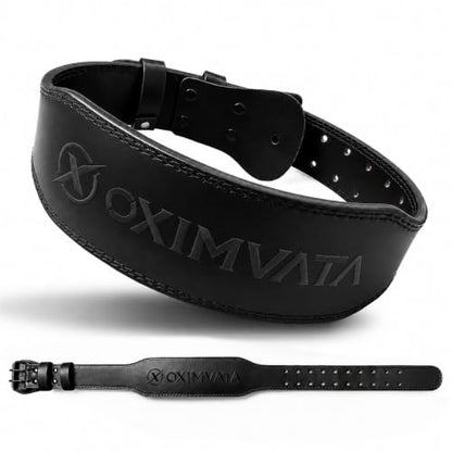 Weight Lifting Belt for Squat Deadlift Powerlifting Gym - color: Black/Black, size: X-Large
