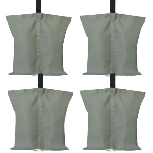 ABCCANOPY Canopy Weights 120 LBS Tent Sand Bags,4-Pack Gray(No Sand) - color: Gray, size: 120 LBS