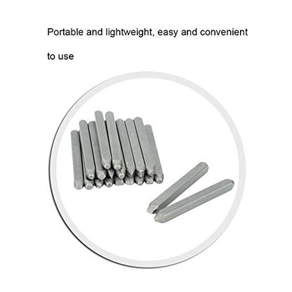 Fayelume 20 PCS Metal Stamping Kit, Metal Stamps for Steel, Jewelry Anvil Chisel, for Jewelry Carbon Steel Flower Hole Punch Tool