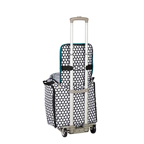Handy Sandy Crafter’s Tote Bag Organizer, Storage Bag for Craft Supply, and Scrapbooking Carrier w/Handle and Wheels - color: Medical
