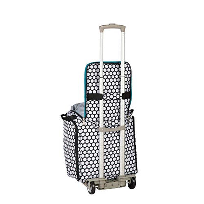 Handy Sandy Crafter’s Tote Bag Organizer, Storage Bag for Craft Supply, and Scrapbooking Carrier w/Handle and Wheels - color: Medical
