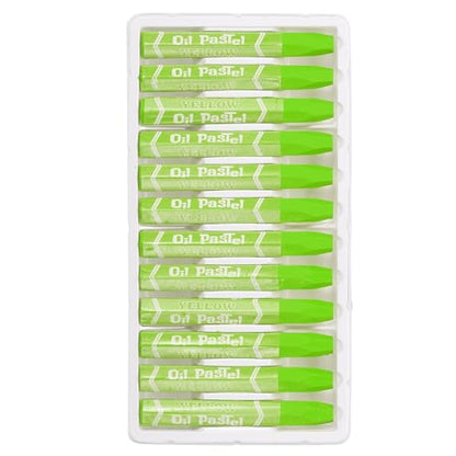 PATIKIL Yellow Green Oil Pastels, 48Pcs Soft Oil Crayons Pastels Stick Vibrant and Creamy Art Supplies Bulk for Artists Beginners Art Painting Drawing Blending Graffiti Gallery - color: Yellow Green