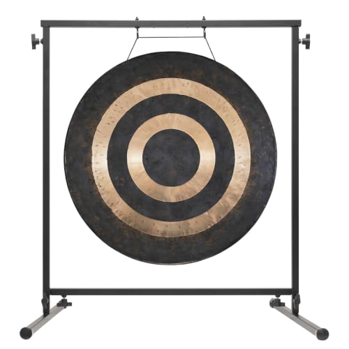 24" to 26" Gongs on Fruity Buddha Stand - Includes Gong, Rope, Mallet, & Stand/Medium Handmade Traditional Chinese Gong/Easy to Assemble Metal Stand/Easy to Play - size: 26" Eventual Horizon Gong