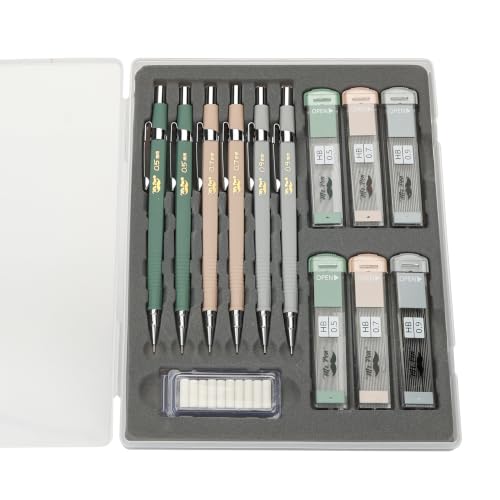 Mr. Pen- Mechanical Pencil Set with Lead and Eraser Refills, 6 Pack | 3 Sizes, 0.5mm, 0.7mm, 0.9mm, Sketching Pencils, Drafting Pencil, Drawing Mechanical Pencils
