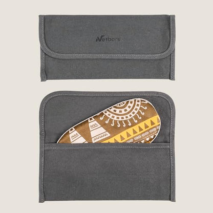 100% Mulberry Silk Sleep Mask with Eye Steam Pocket and Velvet Elastic Band, Luxury 22mm Silk Eye Mask for Nap Sleeping Relaxation and Travel, Gift Package, African Totem - color: Brown