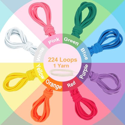 IQKidz Weaving Loom Kit for Girls Ages 8-12, DIY Arts and Crafts for Kids and Adults, Great Toy Gifts for Beginners 6-8 9 10 11 12, Potholder Knitting Loom with 224 Refill Loops - size: Integrated Loom