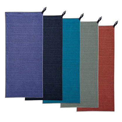 PackTowl Luxe Lightweight Microfiber Camping and Travel Towel, Midnight, Face - color: Midnight, size: Face - 10 x 14 Inch