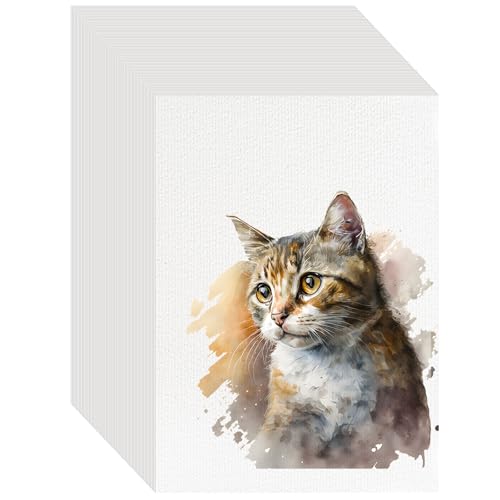 150PCS 2.5x3.5 Watercolor Paper Bulk, 140lb/300g Cold Press Thick Water Color Paper Pad for Child Adult, White Art Paper for Drawing Painting Markers Gouache, Textured Cotton Paper Sheets - color: White-150pcs, size: 2.5x3.5