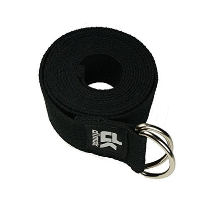 dimok Yoga Blocks and Strap Set - Foam Bricks 9x6x4 and 8FT Yoga Belt Metal D-Ring - High Density Premium Quality - color: 2grey