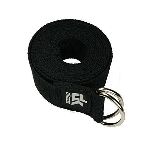 dimok Yoga Blocks and Strap Set - Foam Bricks 9x6x4 and 8FT Yoga Belt Metal D-Ring - High Density Premium Quality - color: 2grey
