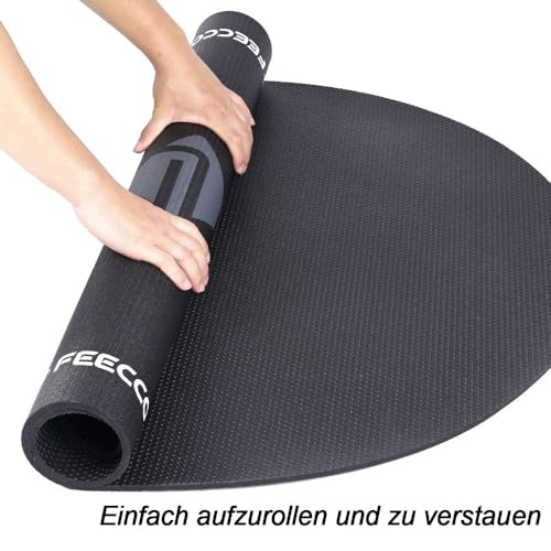 FEECCO Jump Rope Mat, Large Size Non-Slip Jump Rope Pad for Indoor Floor and Outdoor Concrete, 7mm Thick High-Density Material Customized for Jump Roping
