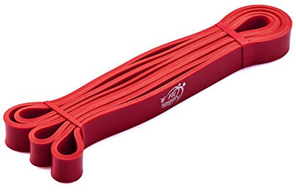 Fit Simplify Pull Up Assist Resistance Bands for Fitness, Physical Therapy, Stretching, Mobility and Exercise - color: Red