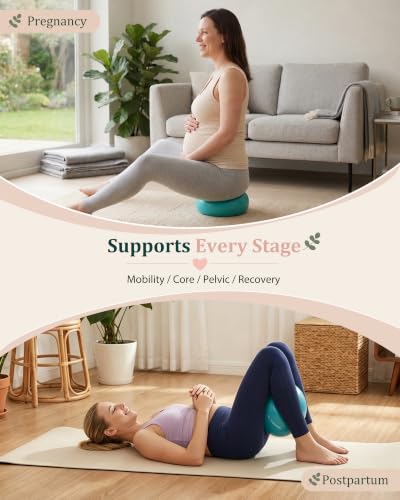 Trideer 9-Inch Pilates Ball, Small Exercise Ball Pilates Equipments for Yoga, Physical Therapy, Pregnancy, Postpartum, Core Training, Balance, Stability and Stretching