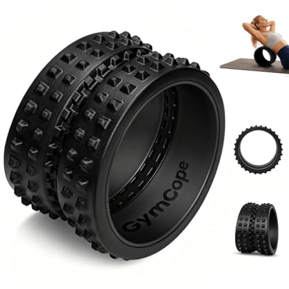GymCope Curved Foam Roller, Spine-Safe Groove, 530 lb, Blue, Medium - color: Black, size: Medium
