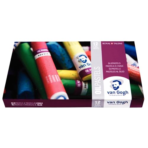 Vangogh Oil Pastel, Round Full Stick, 12-Piece Set