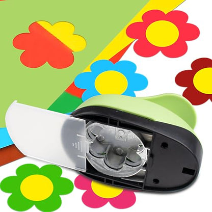 Flower Hole Punch 3 inch Flower Punches for Paper Crafts Scrapbooking | Large Flower Paper Punches for Crafting, Hole Punch Shape Flower, Craft Lever Punch for Card Making, Easy to Use, Clean Cut - style: Flower Paper Punch