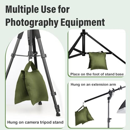 8 Pack Sandbags Weight Bags, Durable Sand Bags for Weight, Green - color: Green, size: 8 PCS