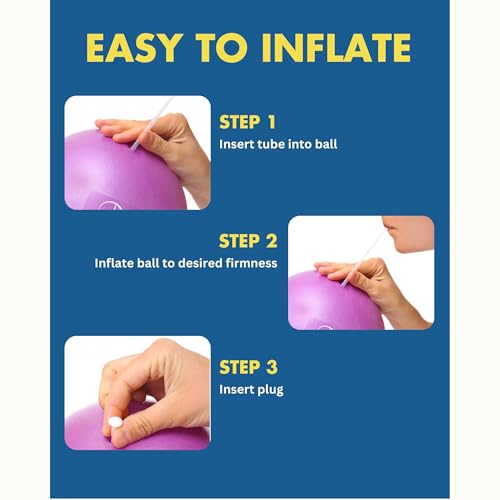 ProBody Pilates Ball Small — 9 Inch Small Yoga Ball - color: Turquoise