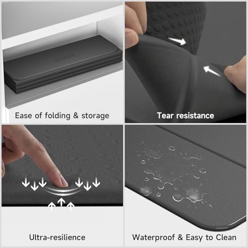 7-Fold Yoga Mat 74"x31" - color: Black