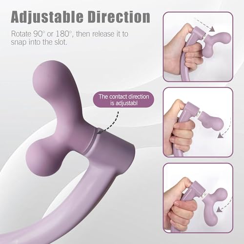 Self Massage Tool - Original Trigger Point Therapy for Back and Neck, Lower Back Massager, Myofascial Release Tool & Deep Tissue Muscle Massage Stick, Shoulder,Leg,Feet, Purple (Purple) - color: Purple