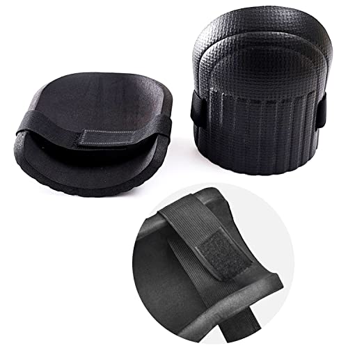 WWZMDiB 1 Pair Waterproof EVA Foam Knee Cushion with Adjustable Hook and Loop Straps, Home & Gardening Knee Pads for Women and Men (Blue)