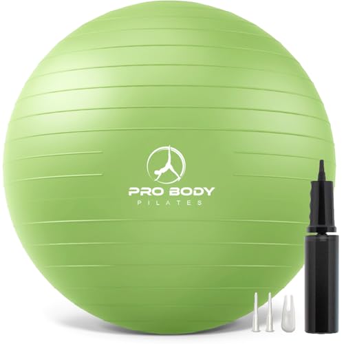 ProBody Pilates Yoga Ball - Vibrant Colors Exercise Ball - color: Lime, size: XL: 27-30" (75 cm)