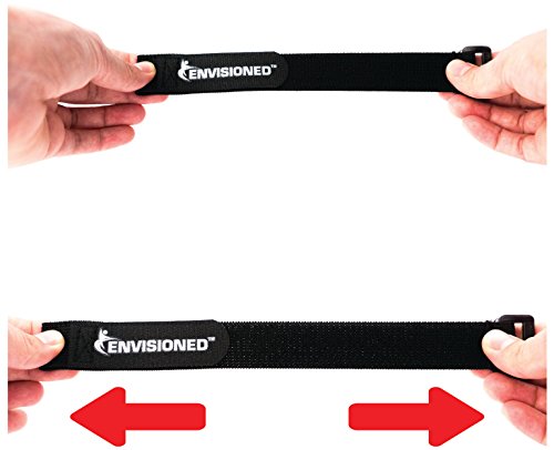 Elastic Reusable Cinch Straps 2" x 30" - 6 Pack Multipurpose Quality Hook and Loop Securing Straps - size: 2" x 30"