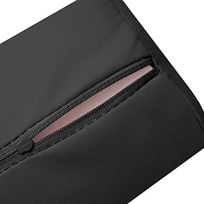 Saloniture Half Round Neck Massage Table Bolster Pillow Pad - 13 x 6 x 3 Inch - Black - color: Black