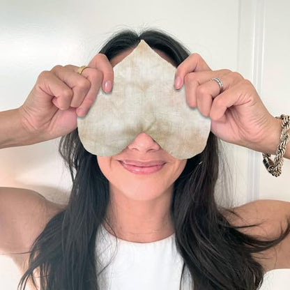 Stillnus Weighted Heart Eye Pillow & Eye Mask – Luxury Gift, Earth