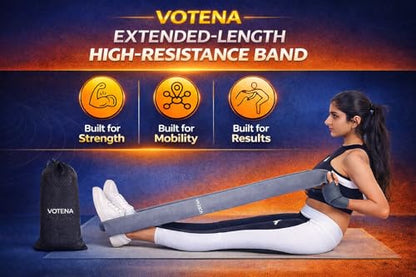 76 Inch Extended Length Resistance Bands - Heavy Duty Elastic Fabric & Natural Rubber Long Workout Loop for Pull Up Assist, Vertical Jump Training, Mobility & Full Body Fitness - color: 회색.