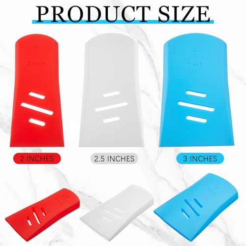 6 Pcs Paint Brush Cover Silicone for 2inch 2.5inch 3inch Paint Brush Case Storage Protects Bristles Keeps Shape for Storage and Organizer Blue White Red - color: Red,Blue,White, size: 2inch,2.5inch,3inch