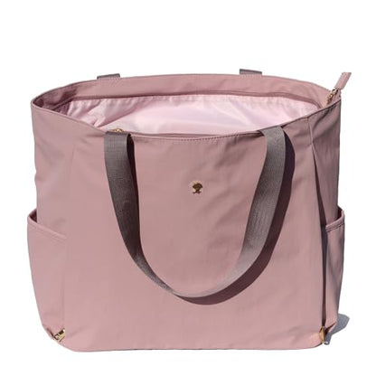 ESVAN Yoga Mat Bag Yoga Tote Carrier Shoulder Bag Carryall Tote for Office,Yoga,Pilates,Travel,Beach and Gym - color: Aa Purple Pink