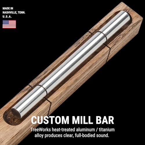 TreeWorks Chimes Energy Chime, Single Note –– MADE IN U.S.A. –– For Meditation, Classrooms, Sound Healing or Yoga, Includes Mallet - size: Single Note