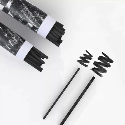 25PCS/Tube Willow Charcoal Sticks - Natural Willow Charcoal for Artists, Beginners, or Students of All Skill Levels - Perfect for Drawing and Sketching, Approx. 7-9mm Dia - style: 7-9mm