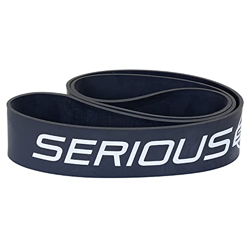 Serious Steel Fitness 81.3cm(32인치) 저항 트레이닝 밴드 (휴대용 운동 밴드 시스템 트레이닝 밴드 - 152cm(5피트 10인치) 미만의 개인에게 적합) - color: #5 블랙 (27.2-68kg(60-150파운드))