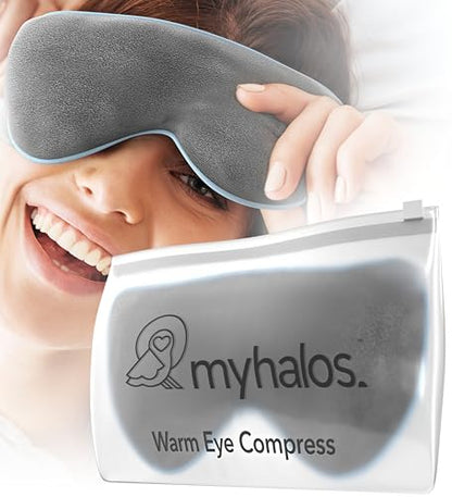 MyHalos Heated Eye Mask, Warm Compress for Dry Eyes, Blepharitis & MGD