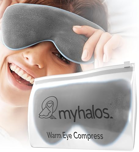 MyHalos Heated Eye Mask, Warm Compress for Dry Eyes, Blepharitis & MGD