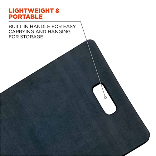 Ergodyne ProFlex 380 Kneeling Pad, Foam Knee Cushion, Water Resistant Kneeling Mat, 14" x 21" x 1, Black - color: Black, size: Standard