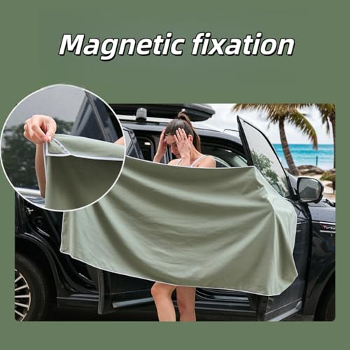 Beach Microfiber Towel Magnetic Quick Dry Absorbent Portable Yoga and Fitness Towel for Pool, Gym, Travel, Sand, Red